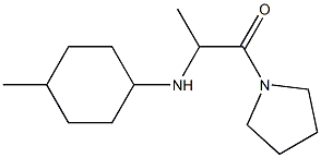 2-[(4-methylcyclohexyl)amino]-1-(pyrrolidin-1-yl)propan-1-one Struktur