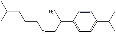 2-[(4-methylpentyl)oxy]-1-[4-(propan-2-yl)phenyl]ethan-1-amine Struktur