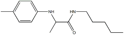 2-[(4-methylphenyl)amino]-N-pentylpropanamide Struktur