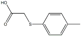 2-[(4-methylphenyl)sulfanyl]acetic acid Struktur