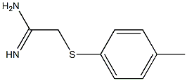 2-[(4-methylphenyl)sulfanyl]ethanimidamide Struktur