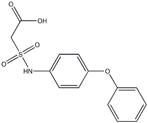 2-[(4-phenoxyphenyl)sulfamoyl]acetic acid Struktur