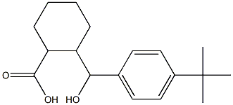 2-[(4-tert-butylphenyl)(hydroxy)methyl]cyclohexane-1-carboxylic acid Struktur