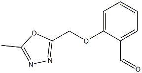 2-[(5-methyl-1,3,4-oxadiazol-2-yl)methoxy]benzaldehyde Struktur