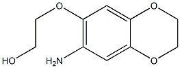 2-[(7-amino-2,3-dihydro-1,4-benzodioxin-6-yl)oxy]ethan-1-ol Struktur