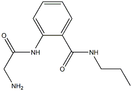 2-[(aminoacetyl)amino]-N-propylbenzamide Struktur