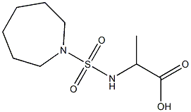 2-[(azepane-1-sulfonyl)amino]propanoic acid Struktur