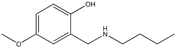 2-[(butylamino)methyl]-4-methoxyphenol Struktur