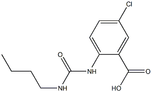 2-[(butylcarbamoyl)amino]-5-chlorobenzoic acid Struktur