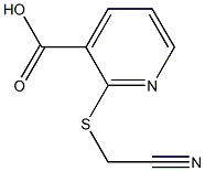 2-[(cyanomethyl)sulfanyl]pyridine-3-carboxylic acid Struktur