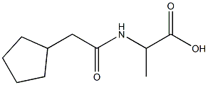 2-[(cyclopentylacetyl)amino]propanoic acid Struktur