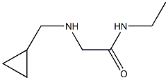 2-[(cyclopropylmethyl)amino]-N-ethylacetamide Struktur