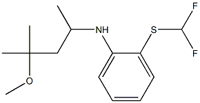 2-[(difluoromethyl)sulfanyl]-N-(4-methoxy-4-methylpentan-2-yl)aniline Struktur