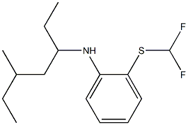 2-[(difluoromethyl)sulfanyl]-N-(5-methylheptan-3-yl)aniline Struktur