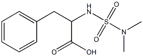 2-[(dimethylsulfamoyl)amino]-3-phenylpropanoic acid Struktur