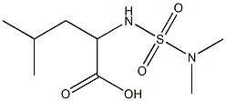 2-[(dimethylsulfamoyl)amino]-4-methylpentanoic acid Struktur