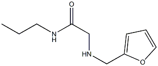 2-[(furan-2-ylmethyl)amino]-N-propylacetamide Struktur