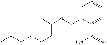 2-[(octan-2-yloxy)methyl]benzene-1-carboximidamide Struktur