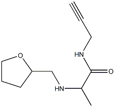 2-[(oxolan-2-ylmethyl)amino]-N-(prop-2-yn-1-yl)propanamide Struktur