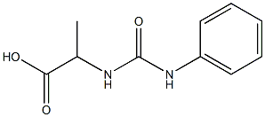 2-[(phenylcarbamoyl)amino]propanoic acid Struktur