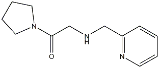 2-[(pyridin-2-ylmethyl)amino]-1-(pyrrolidin-1-yl)ethan-1-one Struktur