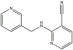 2-[(pyridin-3-ylmethyl)amino]pyridine-3-carbonitrile Struktur