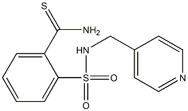 2-[(pyridin-4-ylmethyl)sulfamoyl]benzene-1-carbothioamide Struktur