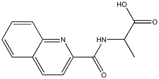 2-[(quinolin-2-ylcarbonyl)amino]propanoic acid Struktur