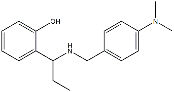 2-[1-({[4-(dimethylamino)phenyl]methyl}amino)propyl]phenol Struktur