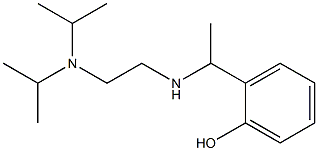 2-[1-({2-[bis(propan-2-yl)amino]ethyl}amino)ethyl]phenol Struktur