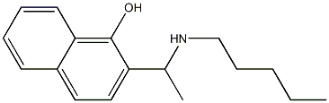 2-[1-(pentylamino)ethyl]naphthalen-1-ol Struktur