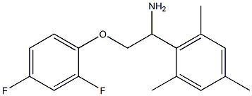 2-[1-amino-2-(2,4-difluorophenoxy)ethyl]-1,3,5-trimethylbenzene Struktur