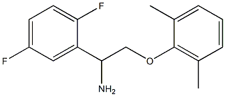 2-[1-amino-2-(2,6-dimethylphenoxy)ethyl]-1,4-difluorobenzene Struktur