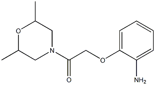 2-[2-(2,6-dimethylmorpholin-4-yl)-2-oxoethoxy]aniline Struktur