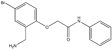 2-[2-(aminomethyl)-4-bromophenoxy]-N-phenylacetamide Struktur