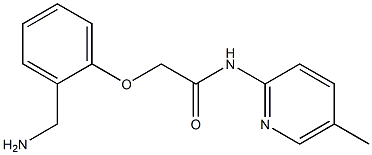 2-[2-(aminomethyl)phenoxy]-N-(5-methylpyridin-2-yl)acetamide Struktur