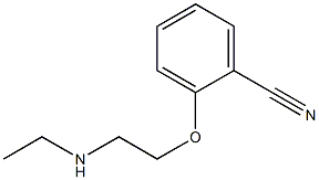 2-[2-(ethylamino)ethoxy]benzonitrile Struktur