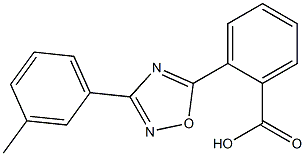 2-[3-(3-methylphenyl)-1,2,4-oxadiazol-5-yl]benzoic acid Struktur