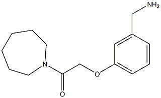 2-[3-(aminomethyl)phenoxy]-1-(azepan-1-yl)ethan-1-one Struktur