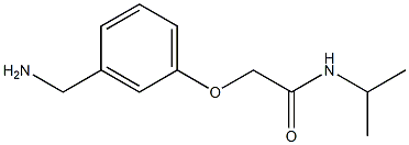 2-[3-(aminomethyl)phenoxy]-N-isopropylacetamide Struktur