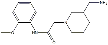 2-[3-(aminomethyl)piperidin-1-yl]-N-(2-methoxyphenyl)acetamide Struktur