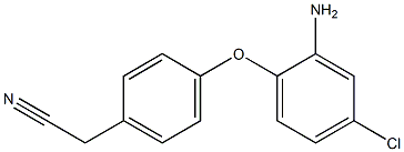 2-[4-(2-amino-4-chlorophenoxy)phenyl]acetonitrile Struktur