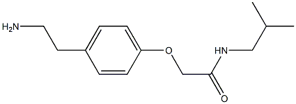 2-[4-(2-aminoethyl)phenoxy]-N-isobutylacetamide Struktur