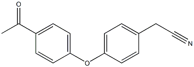 2-[4-(4-acetylphenoxy)phenyl]acetonitrile Struktur