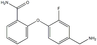 2-[4-(aminomethyl)-2-fluorophenoxy]benzamide Struktur