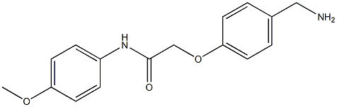 2-[4-(aminomethyl)phenoxy]-N-(4-methoxyphenyl)acetamide Struktur