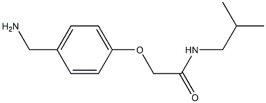 2-[4-(aminomethyl)phenoxy]-N-isobutylacetamide Struktur