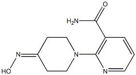 2-[4-(hydroxyimino)piperidin-1-yl]nicotinamide Struktur