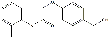 2-[4-(hydroxymethyl)phenoxy]-N-(2-methylphenyl)acetamide Struktur