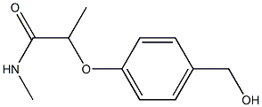 2-[4-(hydroxymethyl)phenoxy]-N-methylpropanamide Struktur